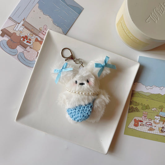 Soft Plush Bunny Purse Charm