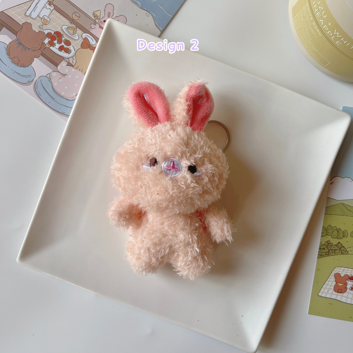 Soft Plush Animal Bag Accessory