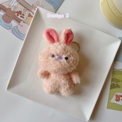 Soft Plush Animal Bag Accessory