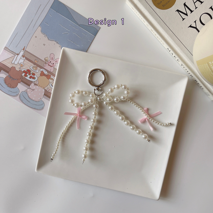 Elegant Pearl Bag Charm