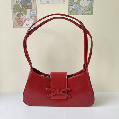 BOW SOLID BAGUETTE BAG